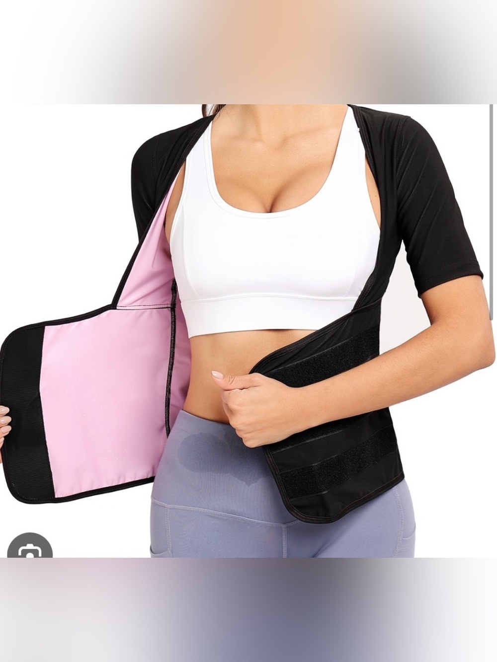 Black Waist Trainer Shapewear with Pink Lining